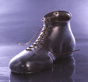Man's Boot with gold laces